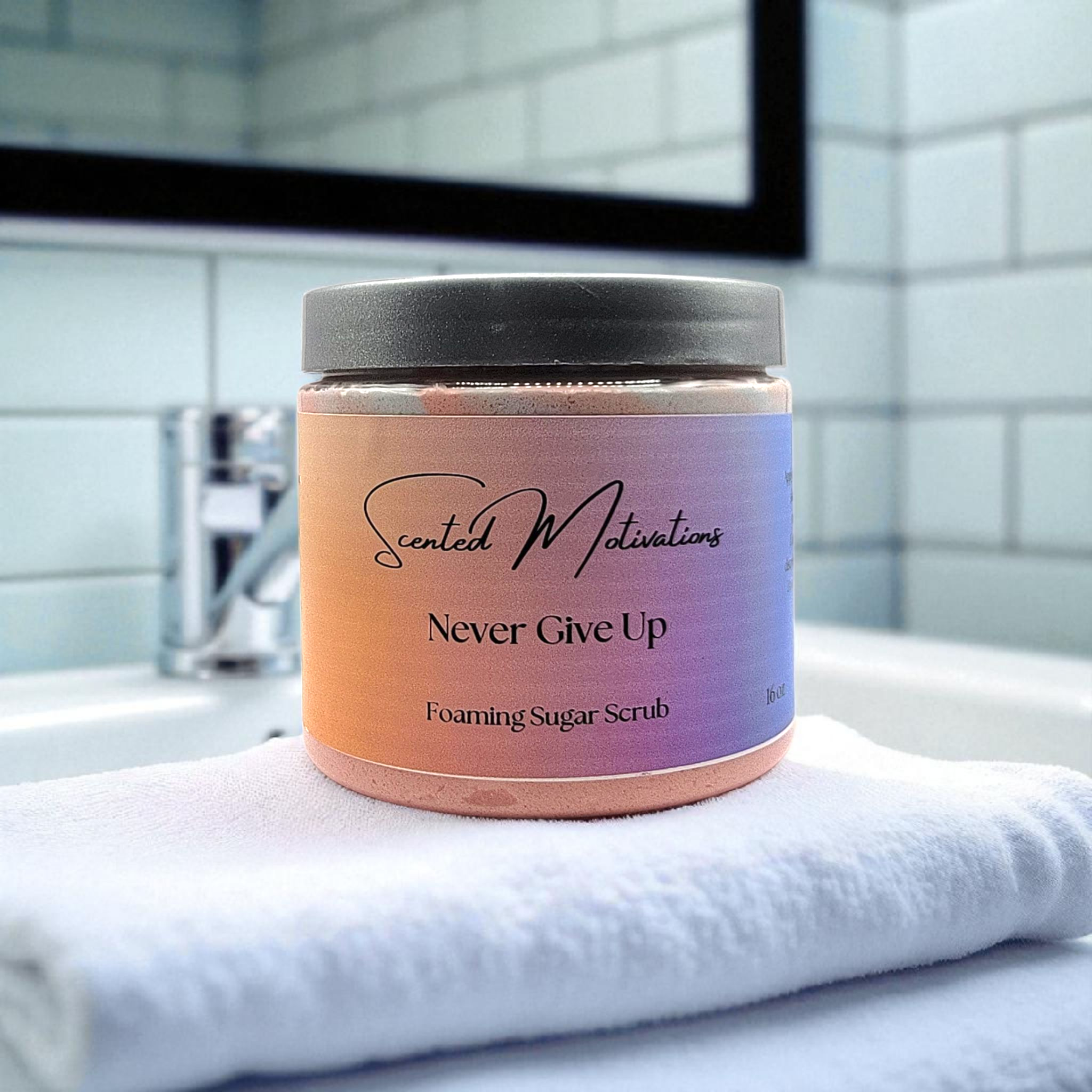 Never Give Up Foaming Sugar Scrub